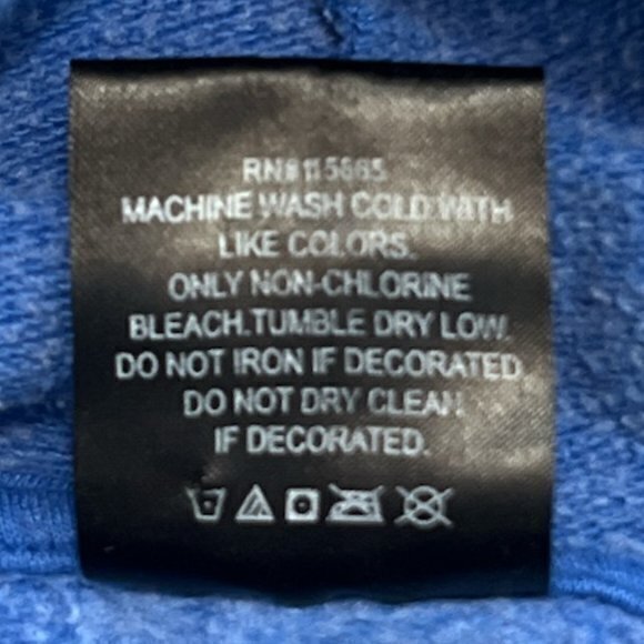 Marvel Hoodie Captain America Adult Small Shield Logo Pullover Blue‎ Sweatshirt - Picture 6 of 7